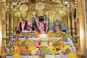 અન્નકોટ દર્શન :ગઢપુર મા શ્રી હરિકૃષ્ણ મહારાજ નો 159મો વાર્ષિક પાટોત્સવ